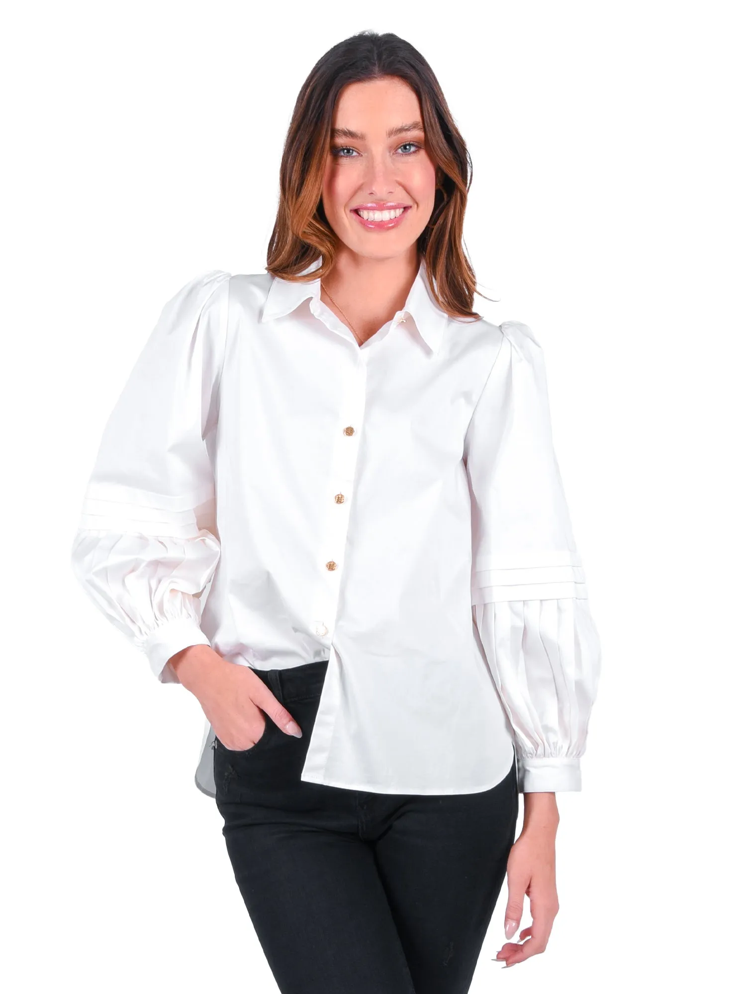 Oxford - White Cotton Poplin