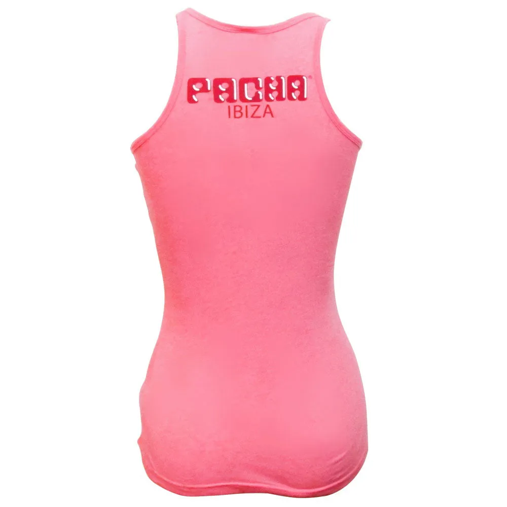 Pacha Basic Cherry Logo Pink Women's Vest