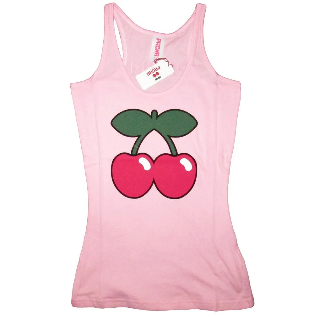 Pacha Basic Cherry Logo Pink Women's Vest