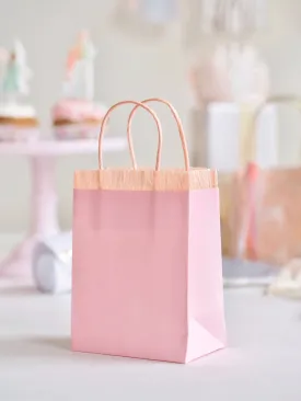 Pink Fringe Party Bags