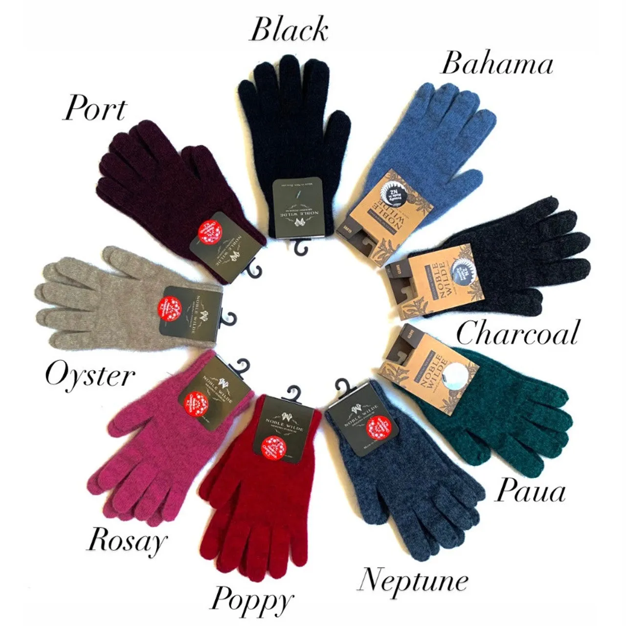 Possum Merino Gloves NZ - Noble Wilde Knitwear