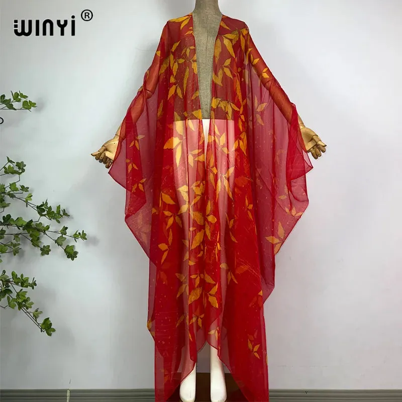 Pre Order: Comfy Vibrant Cover Up Kimono Cardigan - WINI