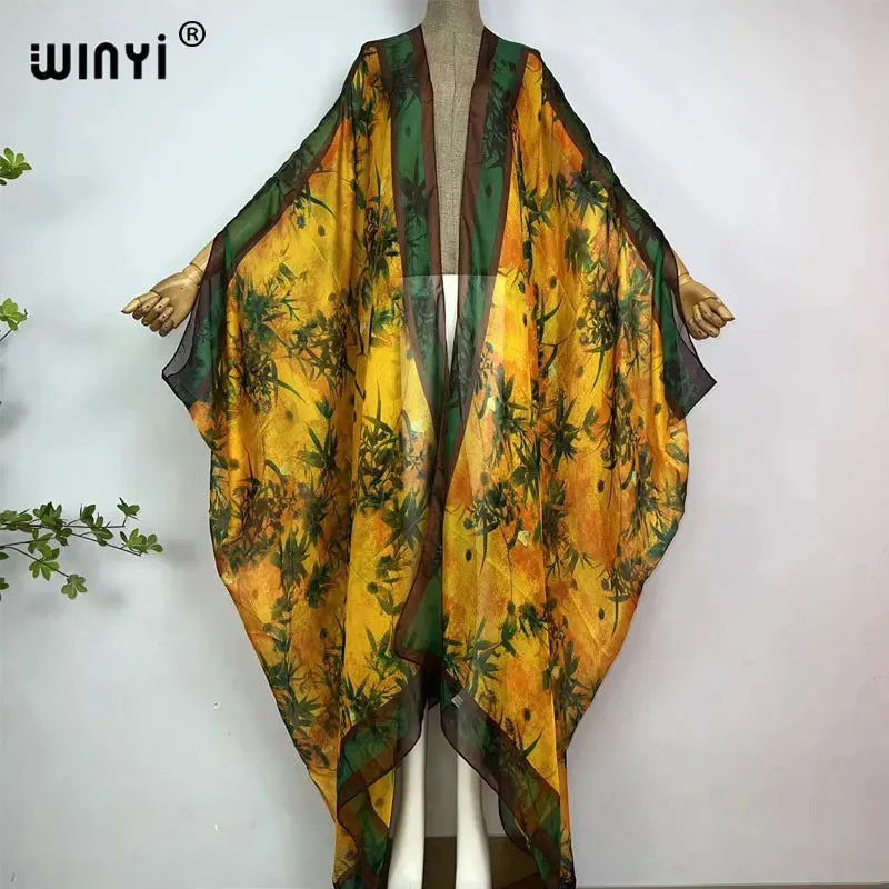 Pre Order: Comfy Vibrant Cover Up Kimono Cardigan - WINI