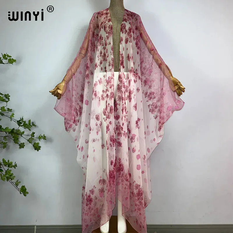 Pre Order: Comfy Vibrant Cover Up Kimono Cardigan - WINI