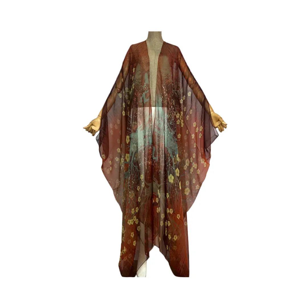 Pre Order: Comfy Vibrant Cover Up Kimono Cardigan - WINI