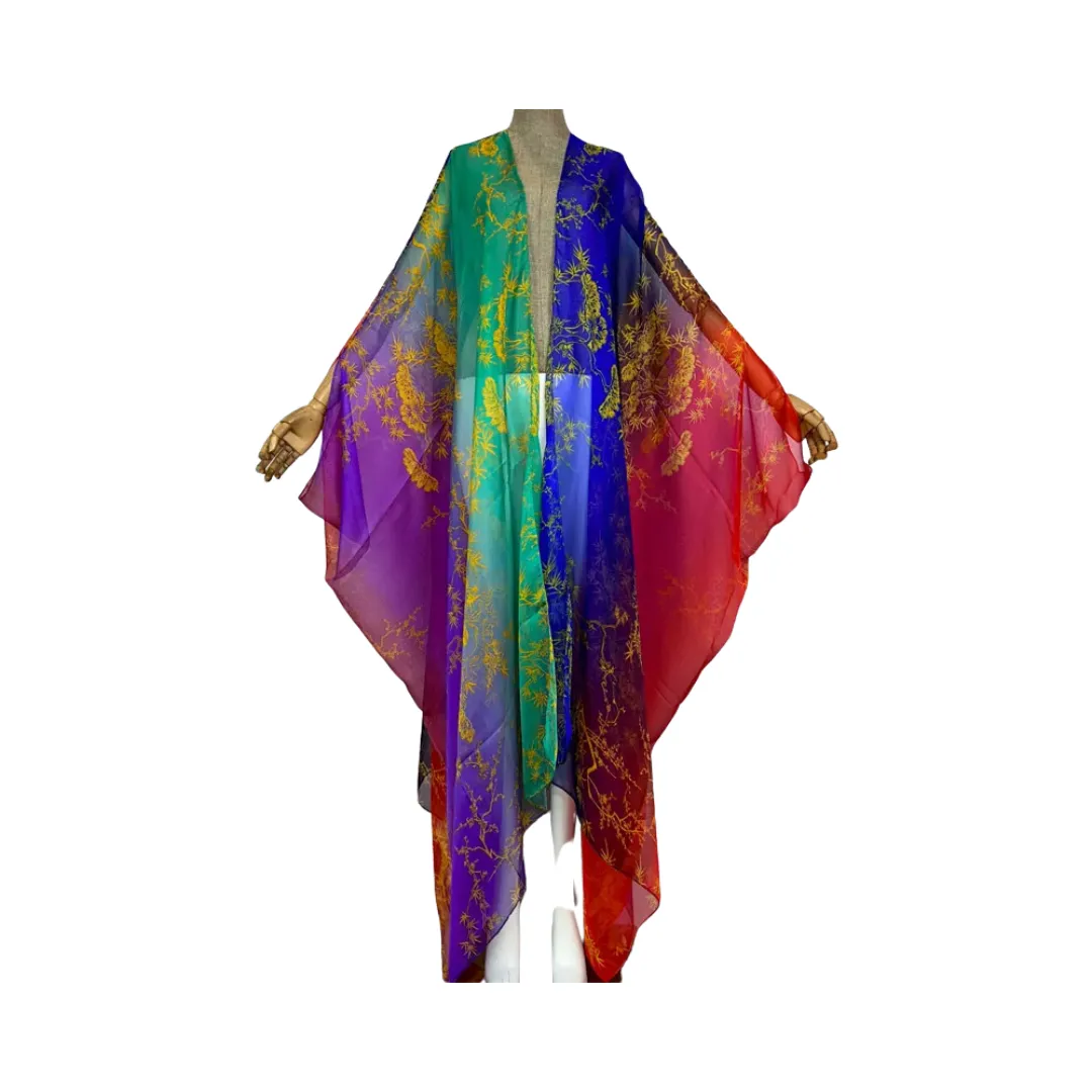 Pre Order: Comfy Vibrant Cover Up Kimono Cardigan - WINI