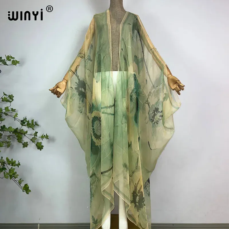 Pre Order: Comfy Vibrant Cover Up Kimono Cardigan - WINI