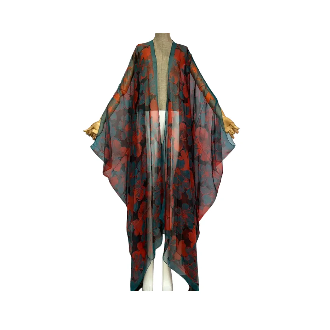 Pre Order: Comfy Vibrant Cover Up Kimono Cardigan - WINI