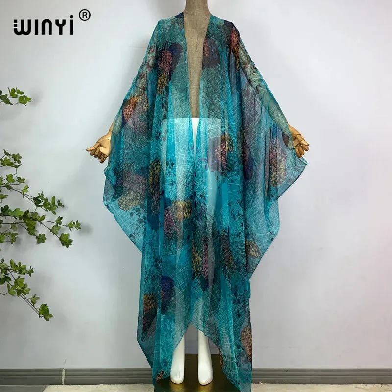 Pre Order: Comfy Vibrant Cover Up Kimono Cardigan - WINI