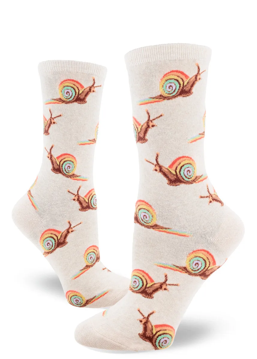 Rainbow Snail Women's Crew Sock