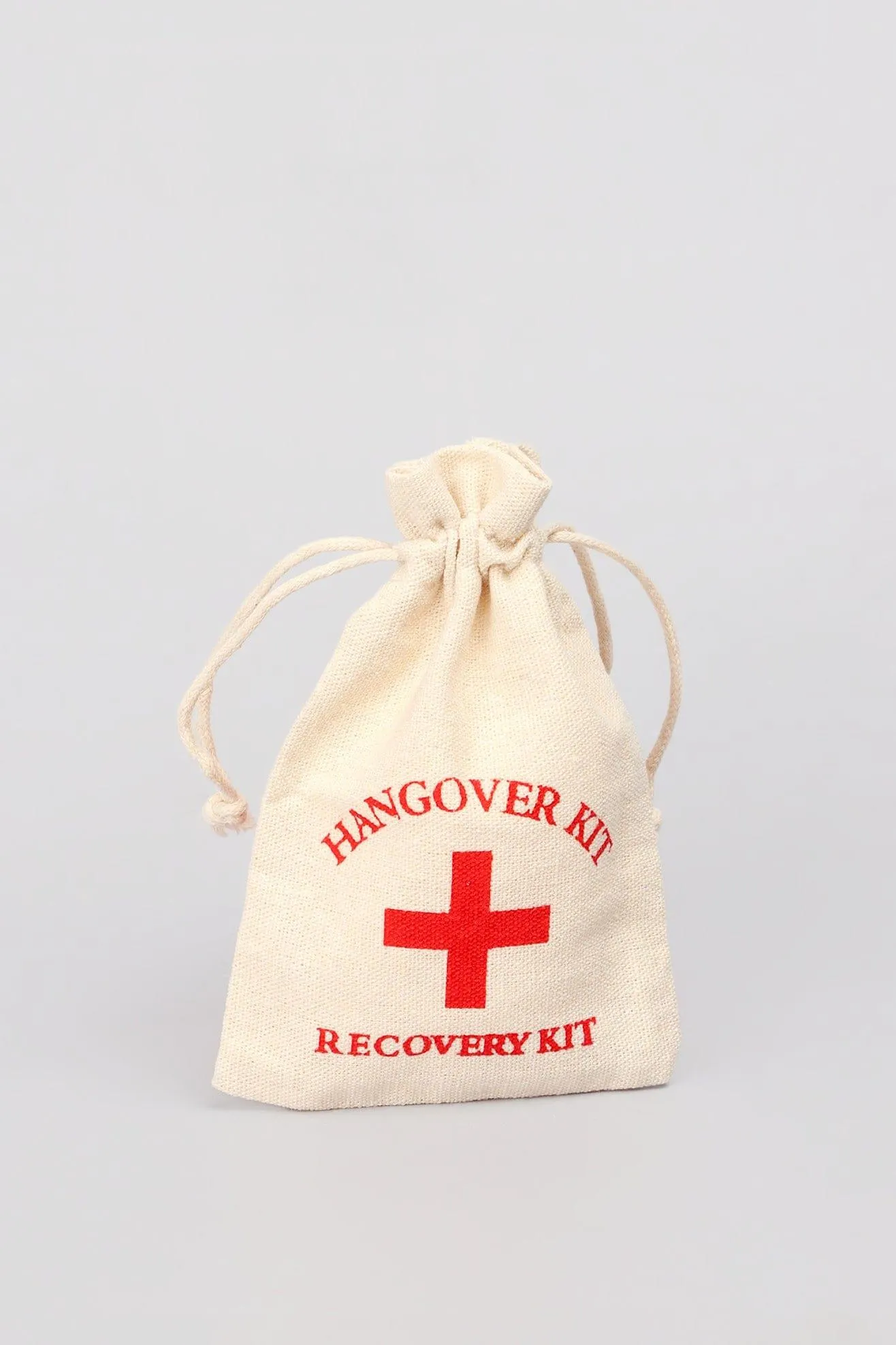 Set of 2 Hessian Bags Hangover Recovery Kit