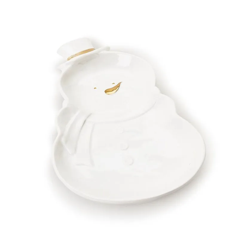 SNOWMAN SERVING DISH