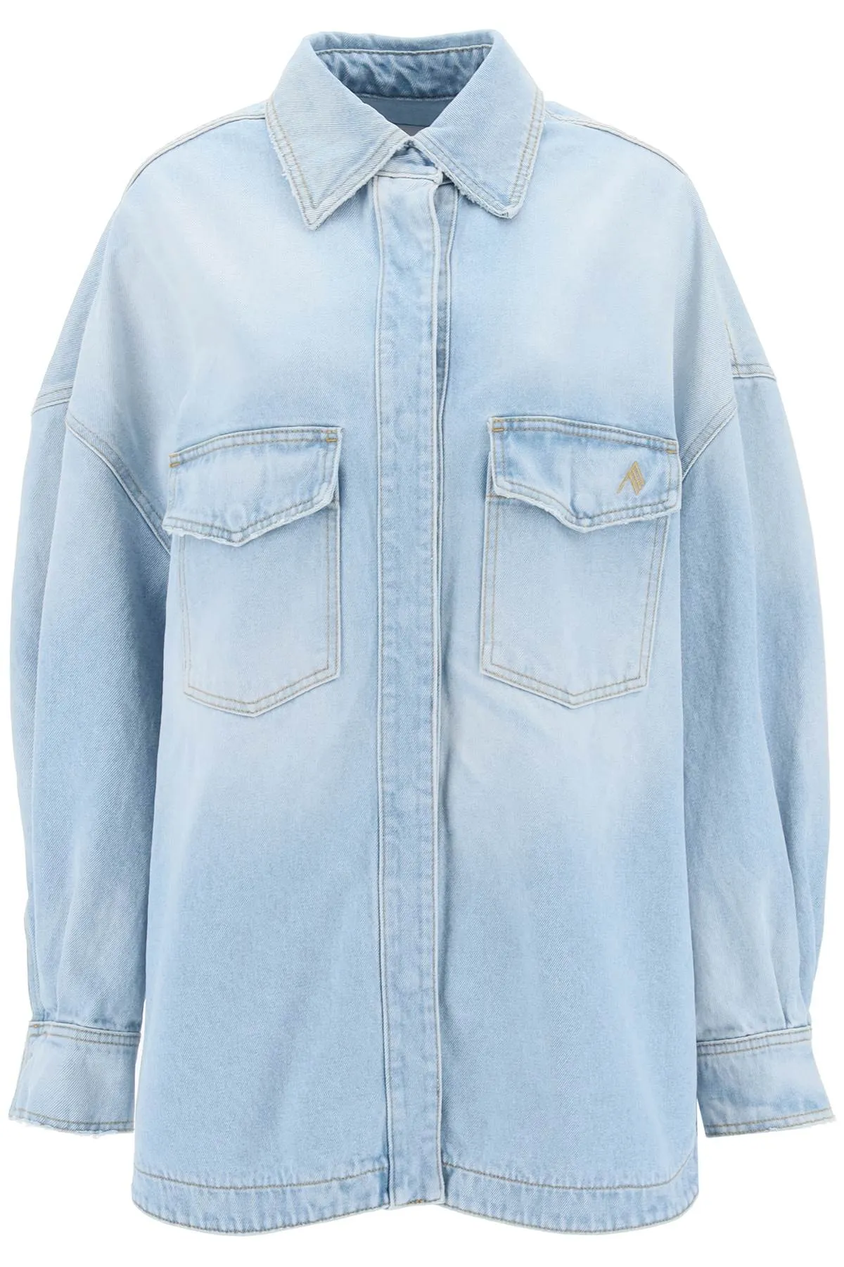 The attico oversized denim overshirt