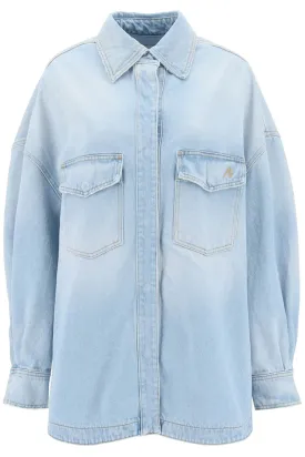 The attico oversized denim overshirt