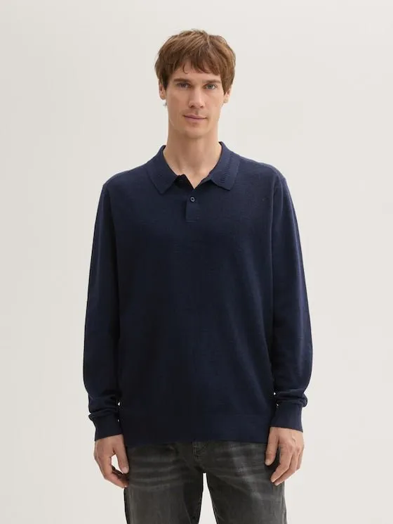 TOM TAILOR - Cosy Structured Knit Polo - 1043193