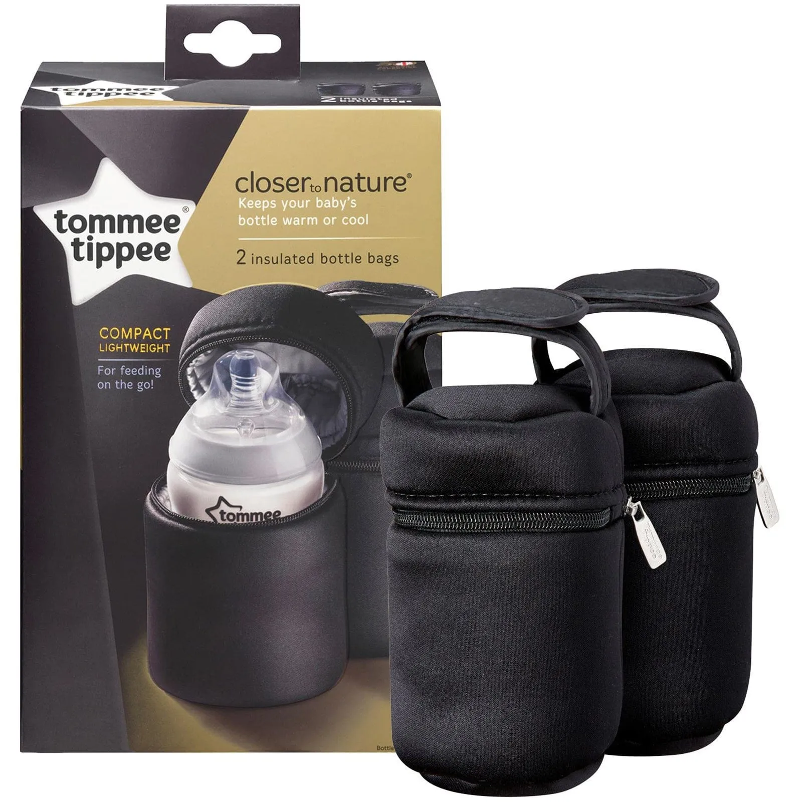 Tommee Tippee Closer To Nature Insulated Bottle Bags x2