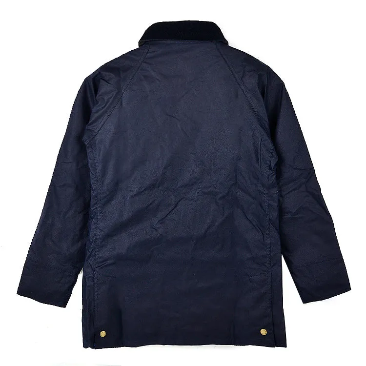 Women Acorn Wax Jacket_Navy