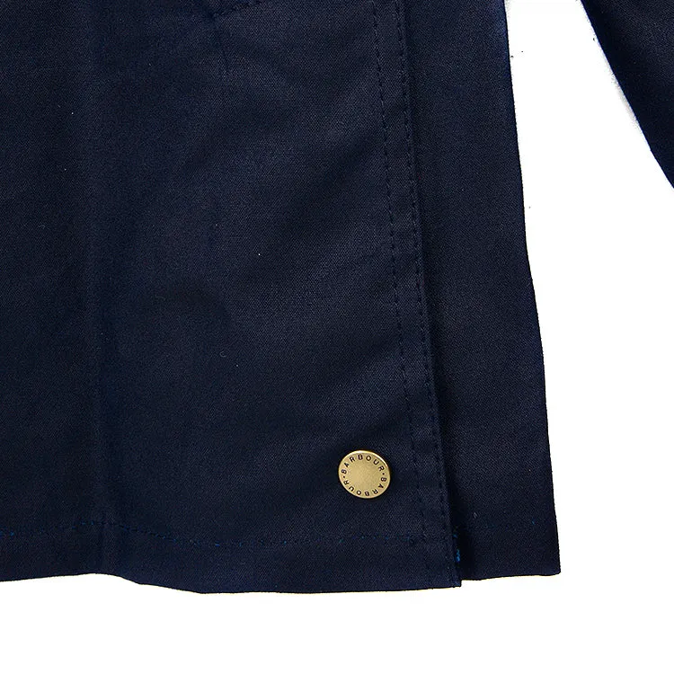 Women Acorn Wax Jacket_Navy