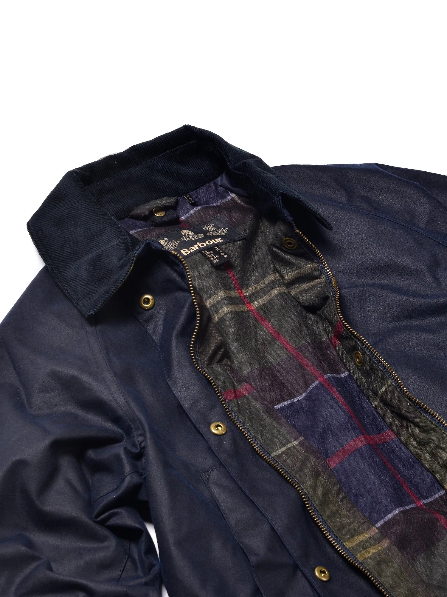 Women Acorn Wax Jacket_Navy