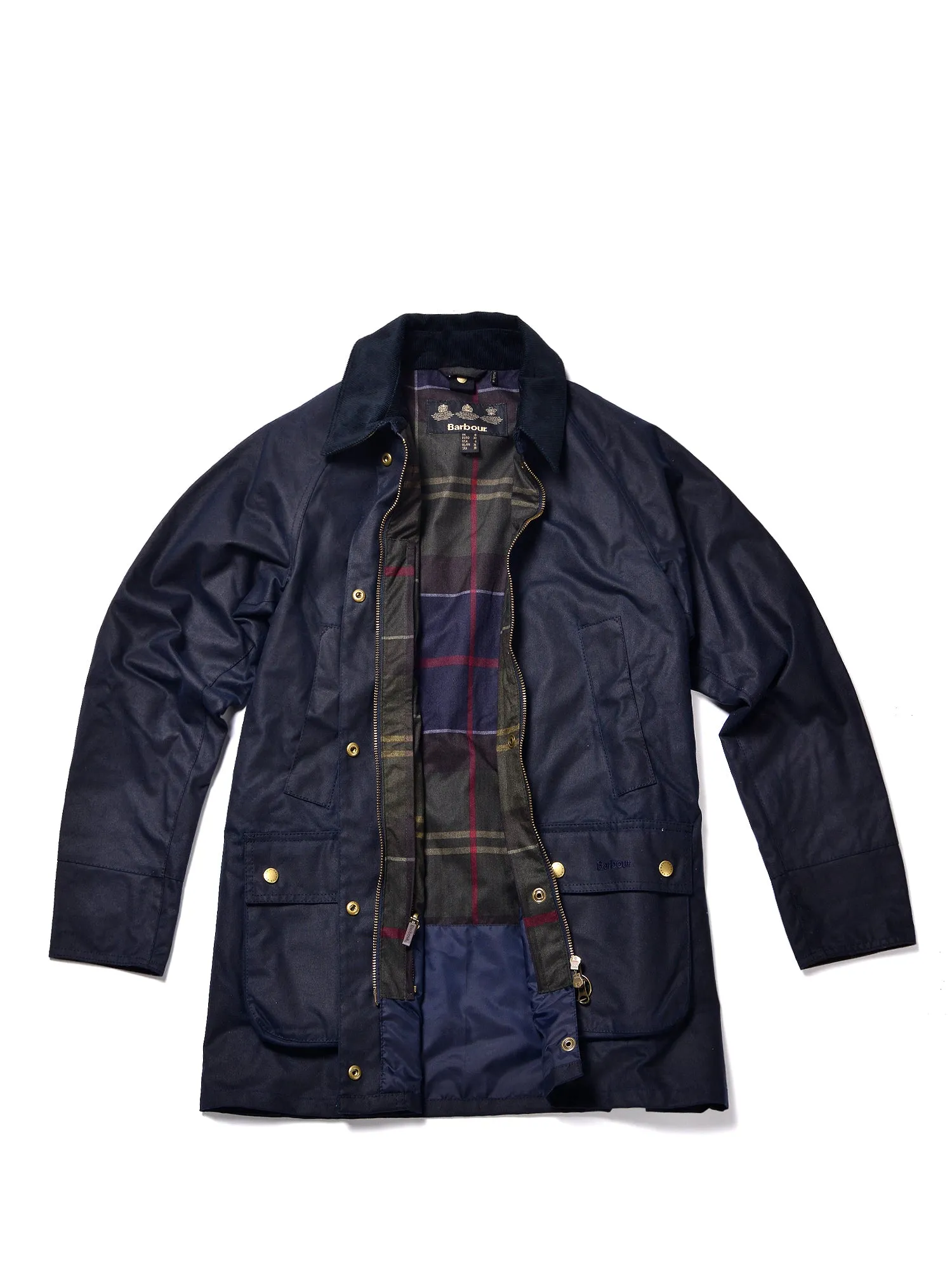 Women Acorn Wax Jacket_Navy