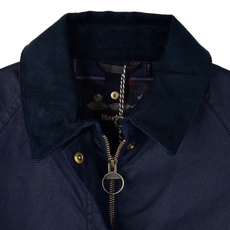 Women Acorn Wax Jacket_Navy