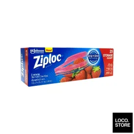 Ziploc Storage Quart Eot 25 bags